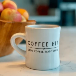 Classic American Diner Mug 10oz With Coffee Hit Logo Coffee Cups
