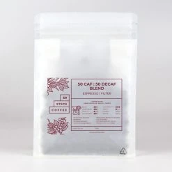 50:50 Caffeine/Decaf Blend By 39 Steps Coffee